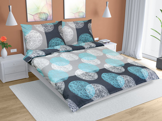 Povlečení bavlna na dvoudeku - tyrkysovošedé koule - 1x 200x220, 2ks 70x90 cm (200 cm šířka x 220 cm délka prodloužená) Povlečení bavlna na dvoudeku - tyrkysovošedé koule - 1x 200x220, 2ks 70x90 cm (200 cm šířka x 220 cm délka prodloužená)