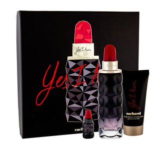 Cacharel Yes I Am parfémovaná voda 75 ml + parfémovaná voda 5 ml + tělové mléko 50 ml