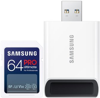 Samsung SDXC 64GB PRO ULTIMATE + USB adaptér