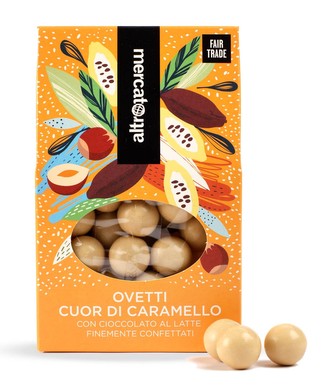 AltroMercato Glazovaná vajíčka plněná mléčnou čokoládou a karamelem, 150 g