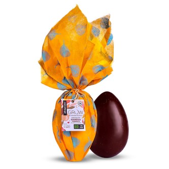 AltroMercato Bio vejce Grow z hořké čokolády s oříšky s překvapením v hedvábí, 350 g