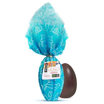 AltroMercato Bio vejce z hořké čokolády s překvapením v hedvábném papíru, 200 g