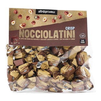 AltroMercato Pralinky Nocciolatini s oříšky a quinoou v mléčné čokoládě, 500 g