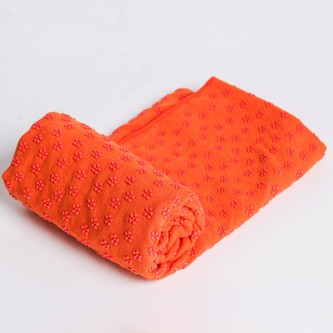 Protiskluzový ručník na jógu 180 x 63 cm Oranžová