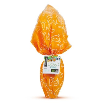 AltroMercato Bio vejce z mléčné čokolády s překvapením v hedvábném papíru, 200 g