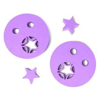 Nadlehčovací kroužky HVĚZDIČKA  Fialová