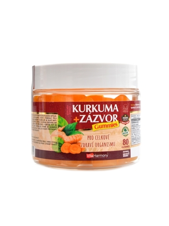 VitaHarmony - XXL Kurkuma zázvor gummies 80 gummies