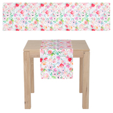 Běhoun, pivoňky v růžových barvách,  40x150cm, 100%polyester.