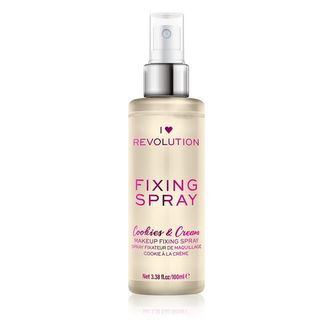 Makeup Revolution London I Heart Revolution Fixátor makeupu Fixing Spray 100 ml Cookies & Cream pro ženy