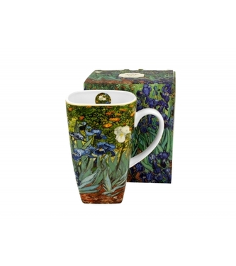 Porcelánový hrnek Irises inspired by Van Gogh 630 ml v dárkovém boxu