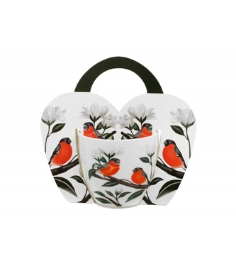 Porcelánový hrnek Bullfinch 460 ml v papírovém košíku