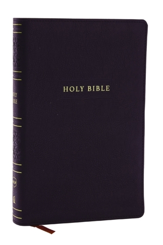NKJV Personal Size Large Print Bible with 43,000 Cross References, Black Leathersoft, Red Letter, Comfort Print (Thumb I