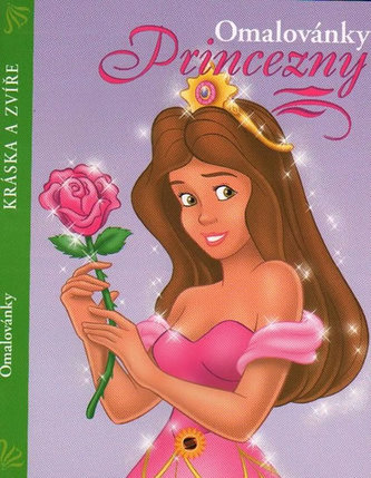 Princezny Kráska a zvíře - omalovánka