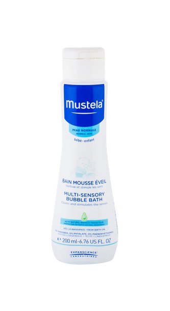 Mustela Bébé Sprchový gel Multi-Sensory Bubble Bath 200 ml pro děti