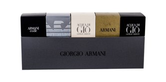 Giorgio Armani Mini Set 1 edt Code Pour Homme 4 ml + edt Emporio Diamonds 4 ml + edt Acqua di Gio 5 ml + edt Eau Pour Homme (2013) 7 ml + edp Acqua di Gio Profumo 5 ml