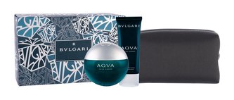 Bvlgari Aqva Pour Homme toaletní voda 100 ml + balsam po holení 100 ml + kosmetická taška
