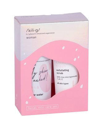 kili·g woman clean & fresh micelární voda 150 ml + pleťový peeling 75 ml