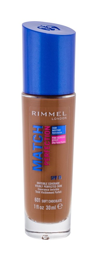 Rimmel London Match Perfection Makeup 30 ml 601 Soft Chocolate SPF15 pro ženy