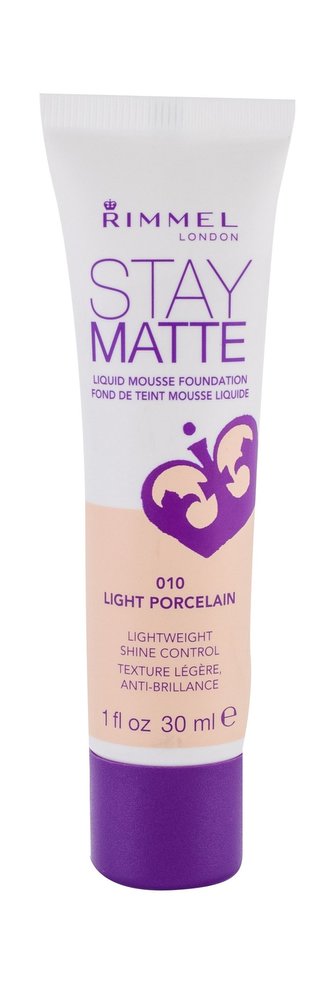 Rimmel London Stay Matte Makeup Liquid Mousse Foundation 30 ml 010 Light Porcelain pro ženy