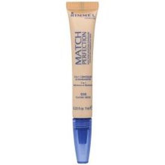 Rimmel London Match Perfection Korektor 2in1 Concealer & Highlighter 7 ml 060 Natural Beige pro ženy