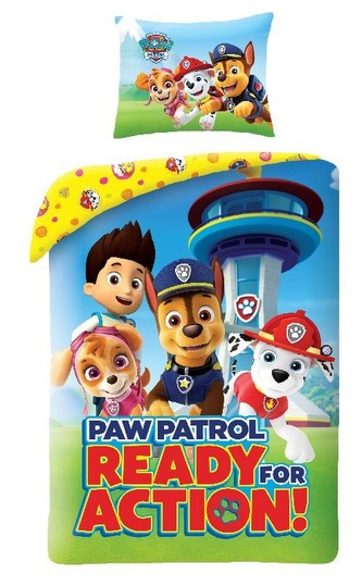 HALANTEX Povlečení Paw Patrol Ready  Bavlna, 140/200, 70/90 cm HALANTEX Povlečení Paw Patrol Ready  Bavlna, 140/200, 70/90 cm