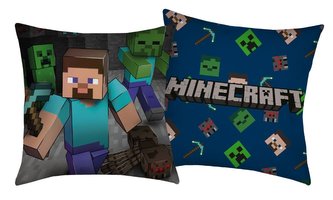 HALANTEX Polštářek Minecraft Steve  Polyester, 40/40 cm HALANTEX Polštářek Minecraft Steve  Polyester, 40/40 cm