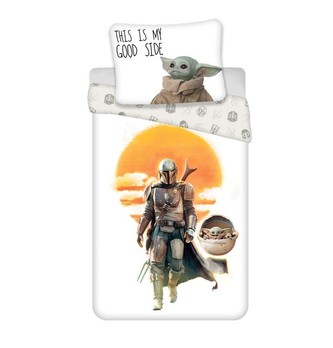 JERRY FABRICS Povlečení Star Wars Mandalorian 02 Bavlna, 140/200, 70/90 cm