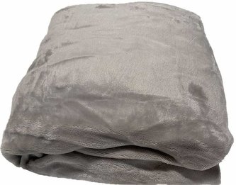 JERRY FABRICS Prostěradlo mikroplyš světle šedá  Polyester, 180/200 cm