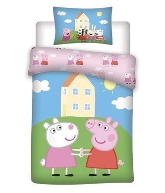 DETEXPOL Povlečení do postýlky Peppa Pig  Bavlna, 100/135, 40/60 cm