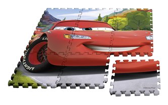 EUROSWAN Podlahové pěnové puzzle Cars  Eva, 9 dílu