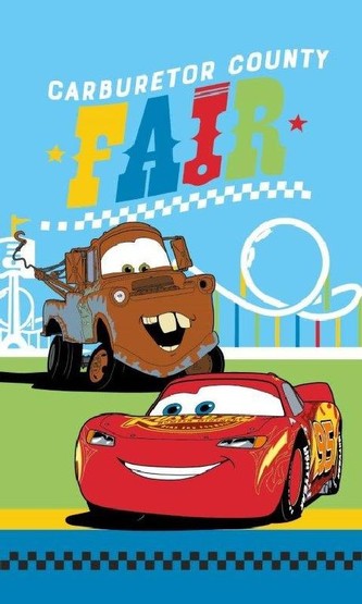 DETEXPOL Dětský ručník Cars Fair  Bavlna - Froté, 50/30 cm