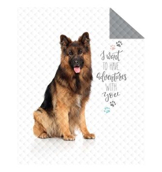 DETEXPOL Přehoz na postel Německý ovčák  Polyester, 170/210 cm