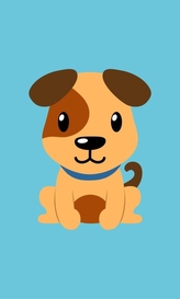 FARO Dětský ručník Pejsek  Bavlna - Froté, 50/30 cm