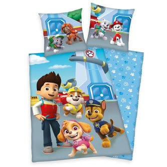 HERDING Povlečení Paw Patrol blue  Bavlna, 140/200, 70/90 cm