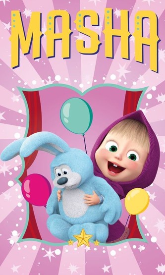 FARO Dětský ručník Máša a Medvěd párty  Bavlna - Froté, 50/30 cm