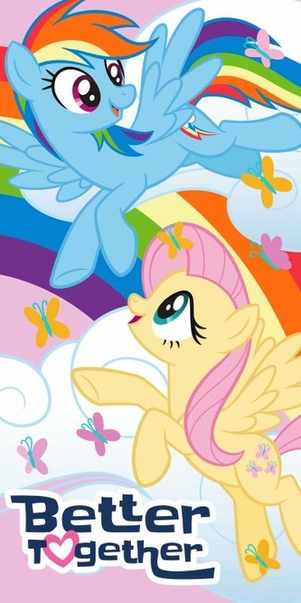 EUROSWAN Osuška My Little Pony Better  Bavlna - Froté, 70/140 cm