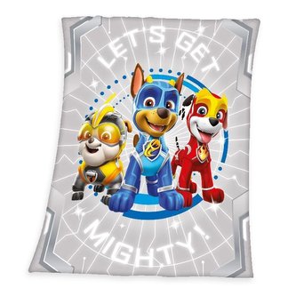 HERDING Fleece deka Paw Patrol grey  Polyester, 130/160 cm