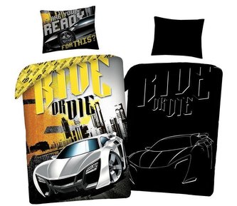 HALANTEX Povlečení Rychle a zběsile Ride svítící  Bavlna, 140/200, 70/90 cm