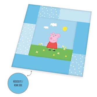 HERDING Dětská deka na hraní Peppa Pig  Polyester, 115/115 cm HERDING Dětská deka na hraní Peppa Pig  Polyester, 115/115 cm