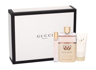 Gucci Gucci Guilty parfémovaná voda 90 ml + tělové mléko 50 ml + toaletní voda 7,4 ml