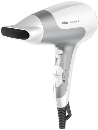 Braun Satin Hair 5 HD580 fén, 2500 W, 2 rychlosti, 3 teploty, závěsné očko, bílý Braun Satin Hair 5 HD580 fén, 2500 W, 2 rychlosti, 3 teploty, závěsné očko, bílý
