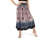 Sukně NIRAN, mandaly, růžovomodrá