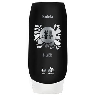 ISOLDA Silver tělový a vlasový šampon CLICK AND GO! 550 ml