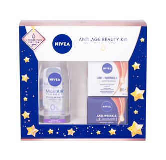 Nivea Anti Wrinkle denní pleťová péče SPF30 50 ml + noční pleťová péče 50 ml + micelární voda MicellAIR 200 ml