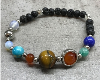 Náramek lávový kámen, Sluneční soustava