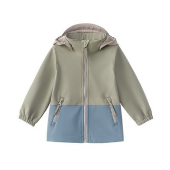 LEOKID Softshellová bunda Color Block Wood Sage vel. 3 - 4 roky (vel. 98)