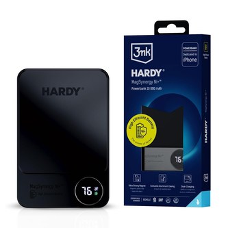 3mk powerbanka HARDY MagSynergy Ni+ 10000 mAh, bezdrátové nabíjení