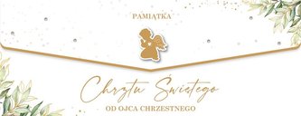 Karnet Chrzest od ojca chrzestnego