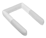 Mantinel do postele - VÁLEC - Kosočtverec  šedá, bílá - průměr 16x280 cm