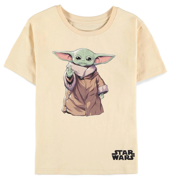 Dětské tričko Star Wars|Hvězdné války: TV seriál The Mandalorian The Child (158-164 cm) béžová bavlna